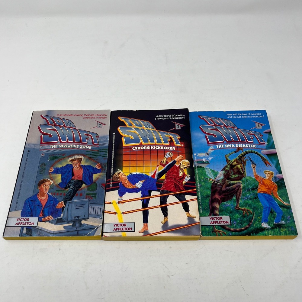 Tom Swift Books Lot 2 3 4 Victor Appleton 1991 Archway Paperbacks Sci-Fi YA